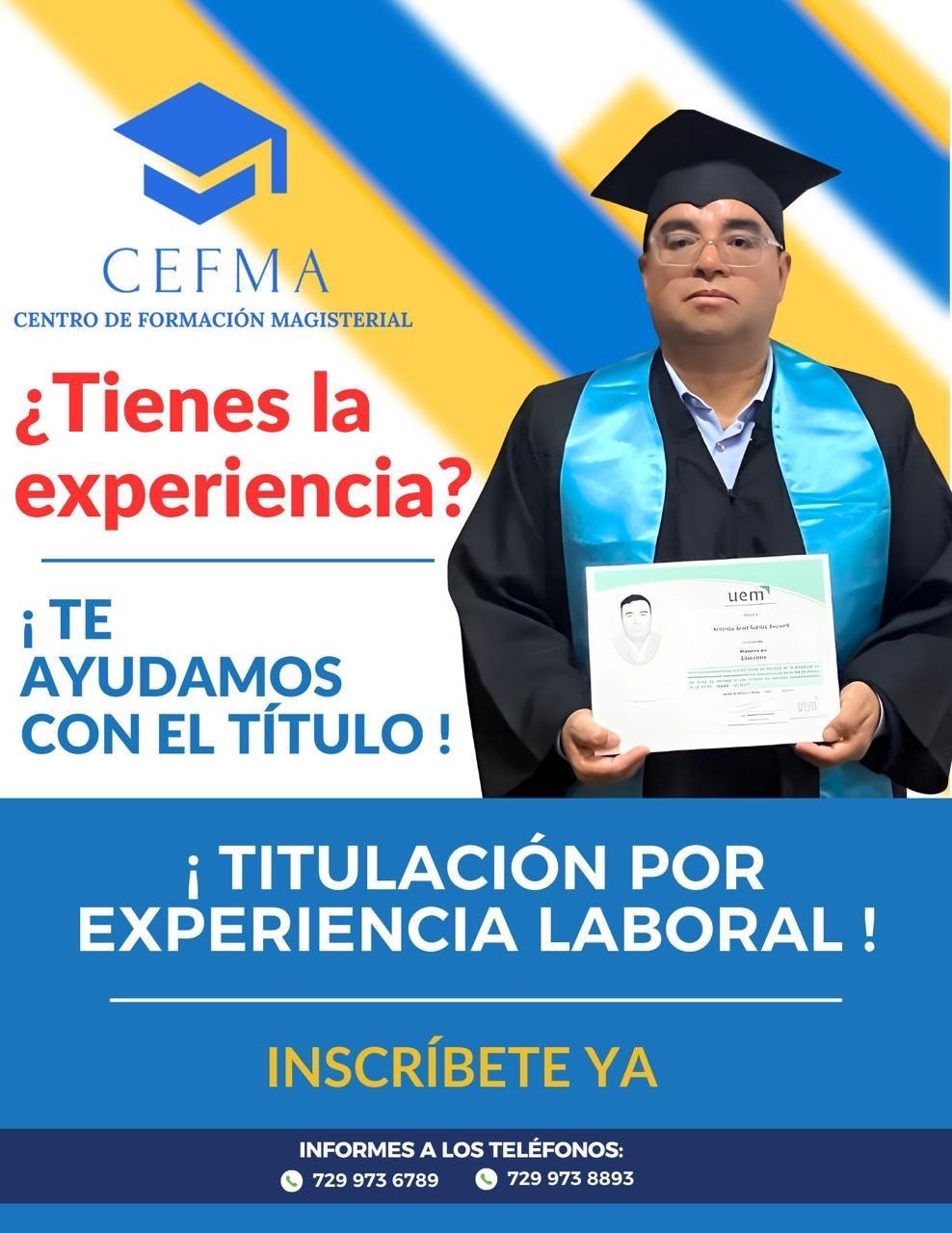 Titulación por experiencia laboral en CEFMA